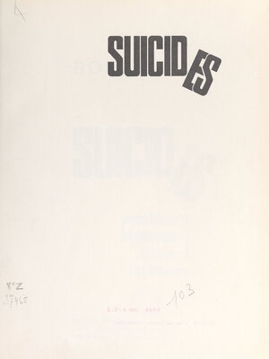 cover image of Suicides passionnés, historiques, bizarres, littéraires